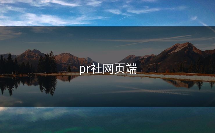 pr社网页端